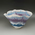 2427 Blue purple 2, h.14x21x19cm, porselein