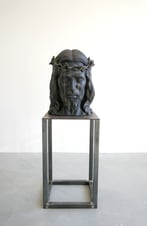 S.O.N Save Our Nature, steengoed, glazuur, 172x70x60cm, 2021-2022, compleet