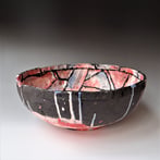 ES23T1 Large Red Bowl, 2018, h.16xd.39cm, TerraDelft2
