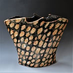 PhD2121 Vase vagues rouge, h.38,5x39,5x9,5cm, stoneware, TerraDelft 2