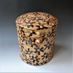 PhD2122 Boîte cylindre orange, h.29x29xd.26cm, stoneware, TerraDelft 4