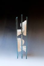 McW20-24 Pheno S, stoneware, woodfired, glass, 38x9x7cm, TerraDelft3
