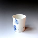 YKY-PB2 Porselein beker, h.8cm, TerraDelft