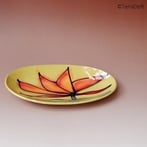 JK15-9 Oval plate, h.3x23x12cm stoneware, handpainted, TerraDelft24