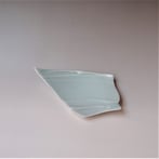 GH23D-G23 Plate leaf S,2x24,5x15 cm, porcelain-celadon, TerraDelft2