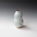 KB24-10 Double Gourd, Porcelain-Ru-Gold-Zander Blue, 20.5xØ12cm, TerraDelft2