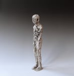 MJ24-3 Loner, figuur met glazuur, h.37,5x9x7cm, TerraDelft2
