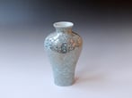 A22-5-New-Guan-Ware-Vase-2016-h.20x11x7cm-handpainted-porcelain-goldluster-celadon-and-shiny-glaze-front
