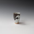 KB24-M-4 Multiple (beaker), Porcelain-Ru-Basalt-Gold, 12xØ7.5cm, TerraDelft1