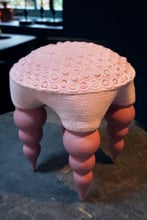 BvR22-02 Pink Lady, 2022, 31x26x26cm, porcelain-textile, KKD1