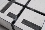 789 Cube Series 44, 2017,23x23xd11cm. Keramiek Plexiglas Wand (24) )