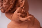 W10 Guardian, 2017, 52x37x26cm., terra cotta, right hand
