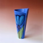 JK3-244 Spiralvase, 27x17x12cm, stoneware, handpainted, TerraDelft