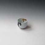 KB24-06 Chawan Bowl, Porcelain-Ru-Gold-Basalt, 9xØ10.5cm, TerraDelft1