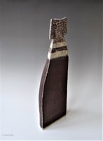 PB21-8 Small Figure Vessel 2021, stoneware clays, porcelain inlays, glaze, h.58x19x11cm, TerraDelft 4