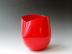 AvH1603-Red-bowl-high-Ferrari-series-2016-19x22x14cm-TerraDelft-2