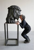 S.O.N Save Our Nature, steengoed, glazuur, 172x70x60cm, 2021-2022