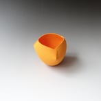 AvH-199 Orange object, porcelain and engobe, 3 cuts, 14x14x10Hcm, TerraDelft22