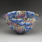 2402 Peacock 2, 2023, h. 12x21x14cm, porselein