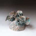 HT-M11 Walls Ears Green, h.32x34x23cm, wallpiece, stoneware, TerraDelft23