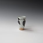KB24-M-7 Multiple (beaker), Porcelain-Ru-Basalt-Gold, 12xØ7.5cm, TerraDelft1