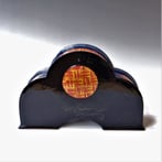 RE2304 Deco Style Clock, h.23,5x36,5x10cm, aardewerk-glazuur-uurwerk, TerraDelft4