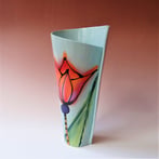 JK3-246 Spiralvase, 27x17x12cm, stoneware, handpainted, TerraDelft