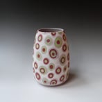 AL-III-15-30 Grote vaas, ingelegd porselein, h.20,5xd.14cm, TerraDelft