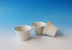 Beaker-Rough-tea-porcelain-h.6xd.9cm.-3x