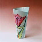 JK3-2412 Spiralvase, 27x17x12cm, stoneware, handpainted, TerraDelft
