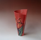 JK3-245 Spiralvase, 27x17x12cm, stoneware, handpainted, TerraDelft (2)