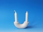 FO17-Candalabre-h.6x15x5cm-casted-porcelain-Terra-Delft