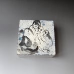 SS-MJL 20-05 raku wallcube, handpainted, 18x18x10cm, TerraDelft2