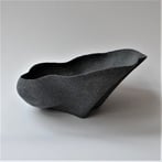 ME-M3 Bowl object, h.22x41x40,5cm, anthracite porcelain-white chamotte, TerraDelft5