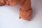 W10 Guardian, 2017, 52x37x26cm., terra cotta, frog