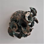 HT-M11 Walls Ears Green, h.32x34x23cm, wallpiece, stoneware, TerraDelft2