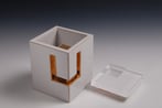 P.217 Cube Series 23, 2016 8.5x8.5xh11.5cm Keramiek,goudluster,plexiglas (46)
