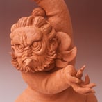 W10 Guardian, 2017, 52x37x26cm., terra cotta, face (2)