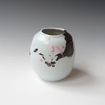 KB24-26 Cherry, Porcelain-Ru-Basalt-Gold, 16x14.5x13.5cm, TerraDelft3