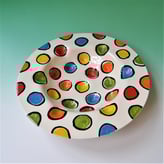 S6-1 Bubblebowl, casted earthenware, handdecorated, h.7xd.37cm, Terra Delft