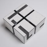 789 Cube Series 44, 2017,23x23xd11cm. Keramiek Plexiglas, Wand Xx  (23)