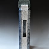 SS23-6D Doosobject hoog, 2023, h.63x13x15cm, raku keramiek-glazuur-glas, TerraDelft1