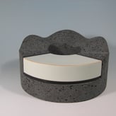 489.collar Series, 19,  2003, Ceramics, Plexiglas H.14 Cm. , D