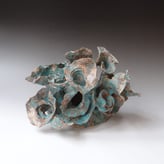 HT-M11 Walls Ears Green, h.32x34x23cm, wallpiece, stoneware, TerraDelft21