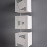 3-454 Cube series 2021, porselein-plexiglas 27.5x7.5xd8cm