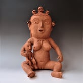 NC2301 -Mother-s instinct-, h.44x26x26cm, terracotta, TerraDelft1