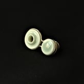JB22-BD-S22-47, Brooch, porcelain-celadon-silver, 3,3x1,9cm, TerraDelft1