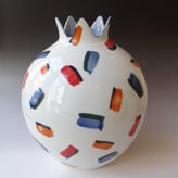 Pomegranate vase h.42xd.35cm