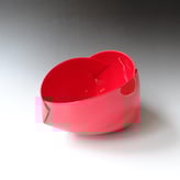 AvH-166 Red object, earthenware and car paint, 3cuts, 18x27x23Hcm, TerraDelft23