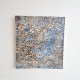 Wüstenmeer, 2020, 51x47x2cm, wandstuk, steengoed, ingelegd, TerraDelft